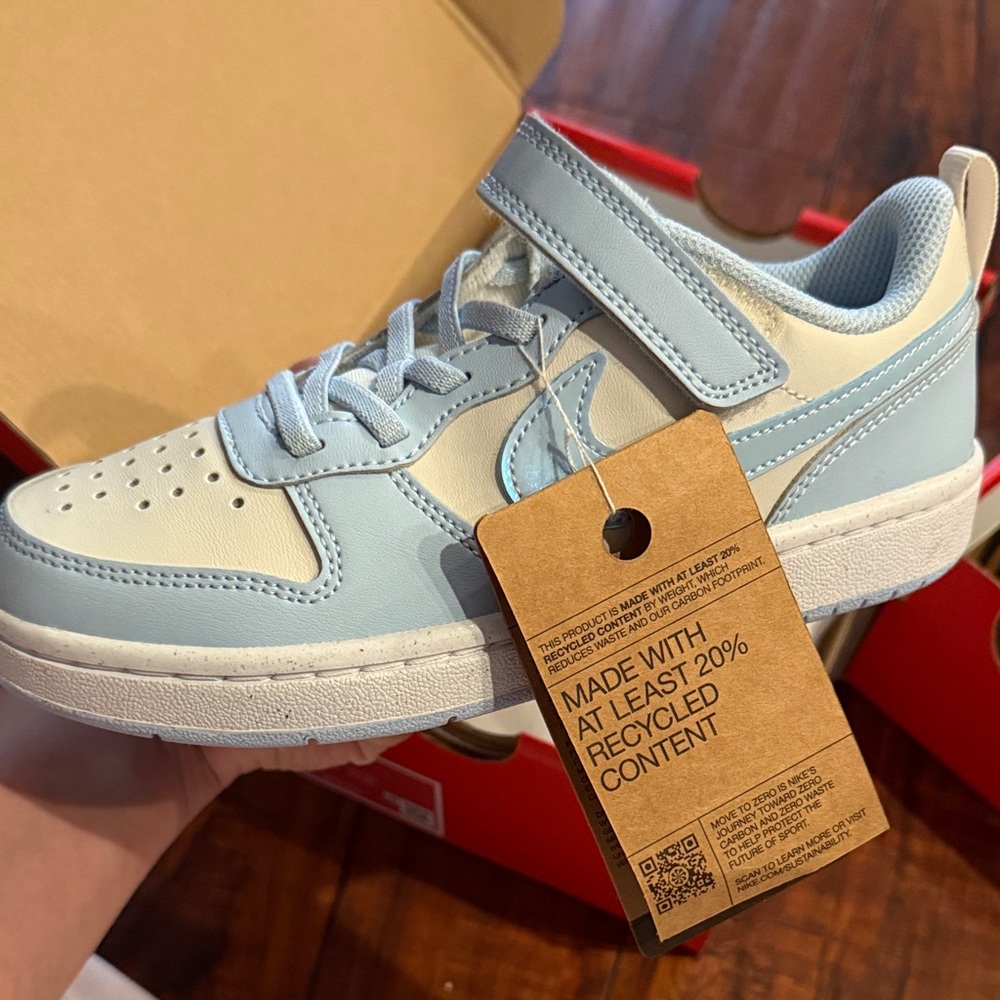 Nike Kids Sky Blue and White Sneakers